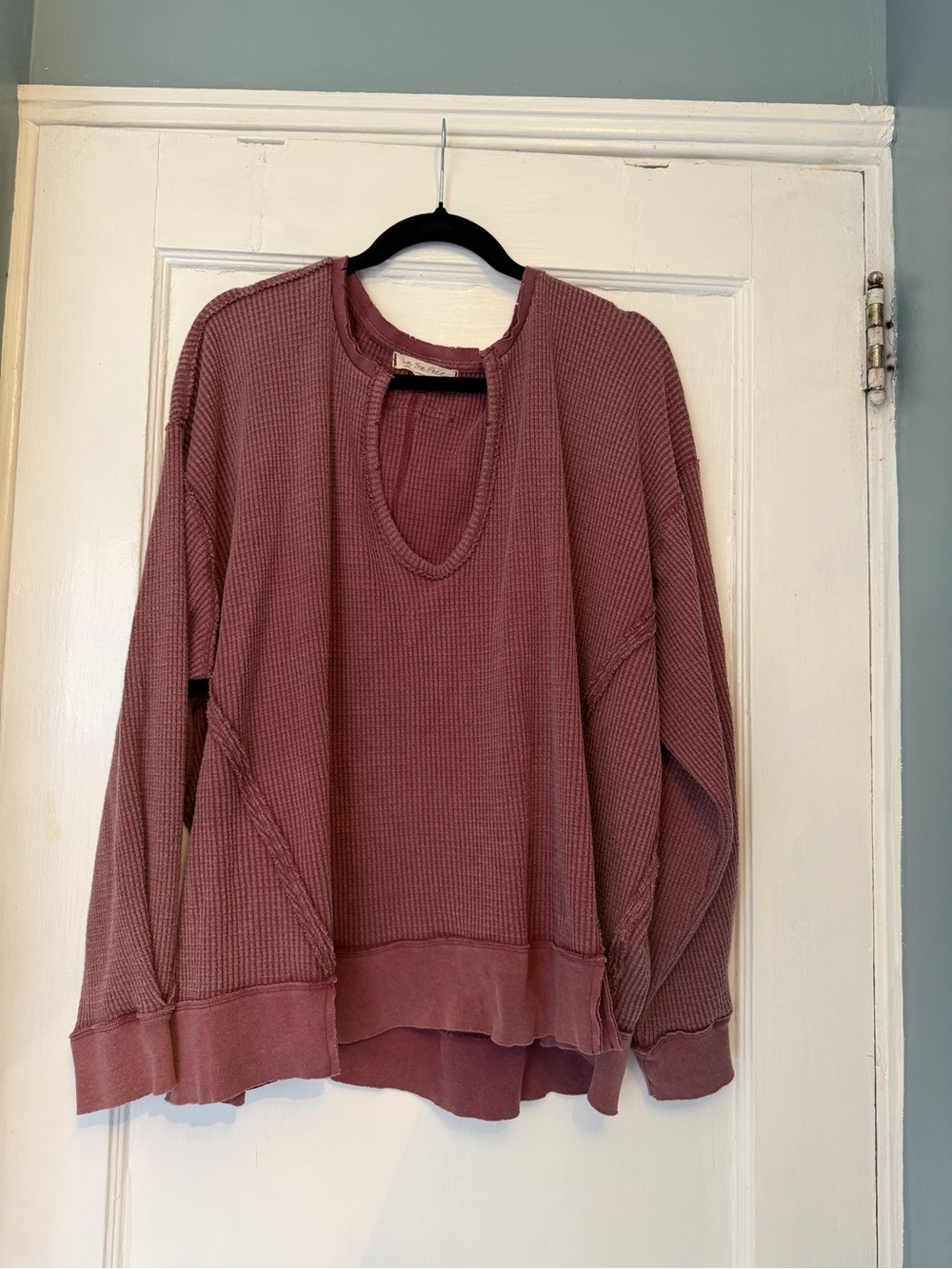 Free People Waffle Thermal Top